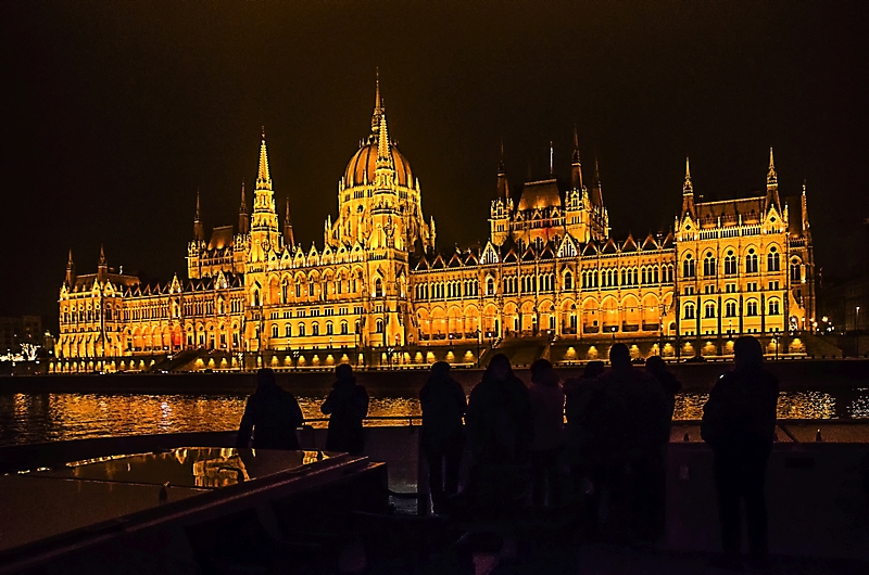 Blick auf`s Parlament in Budapest