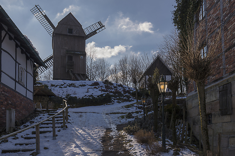 Mühle im Winter