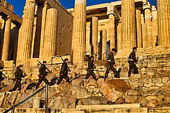 Wachablösung auf der Akropolis