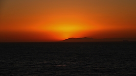 Sonnenuntergang in der Meerenge von Gibraltar